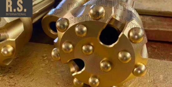 Concave spherical button bit designed for drilling through silica rock layers